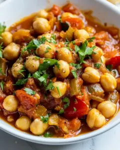 Italian Inspired Tomato Chickpea Stew