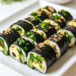 Kimbap with Omelet and Asparagus