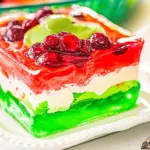 Layered Cranberry Jello Salad