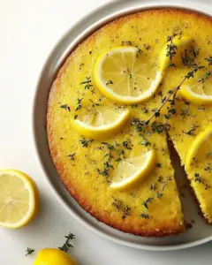 Lemon and Thyme Olive Oil Cake