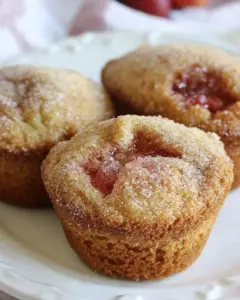 Low Fat Strawberry Cinnamon Muffins