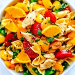 Mandarin Orange Chicken Pasta Salad