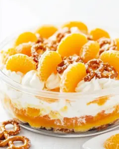 Mandarin Orange Pretzel Salad