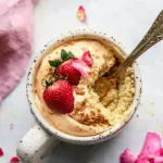 Microwave Strawberry Protein Mug Cake