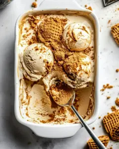 No Churn Biscoff Ice Cream