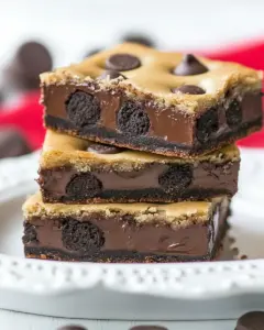 Oreo Truffle Chocolate Chip Cookie Bars