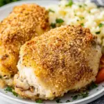 Parmesan Crusted Air Fryer Chicken Thighs