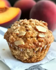Peach Almond Muffins
