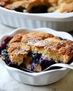 Peach Blueberry Cobbler