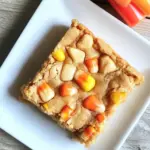 Peanut Butter Candy Corn Blondies