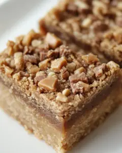 Peanut Butter Toffee Topped Blondies