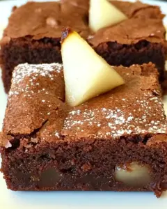 Pear Brownies