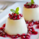 Pear and Pomegranate Panna Cotta