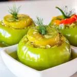Pickled Stuffed Green Tomatoes