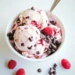 Raspberry Chocolate Chip Ice Cream