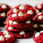 Red Velvet White Chocolate Chip Cookies