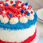 Red White and Blue Cake