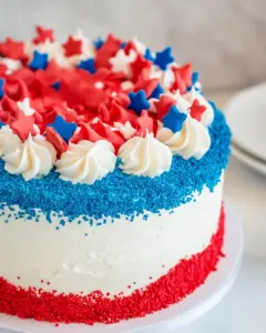 Red White and Blue Cake