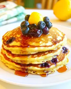 Lemon Blueberry Pancakes
