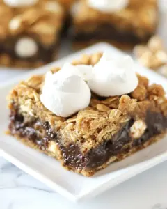 Reese’s Peanut Butter S’mores Oatmeal Cookie Bars