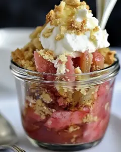Rhubarb Crisp