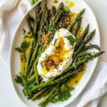 Roasted Asparagus with Burrata