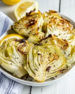 Roasted Cabbage with Lemon