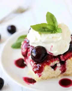 Roasted Cherry Shortcake