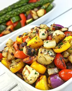 Roasted Garlic Grilled Vegetables