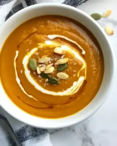 Roasted Pumpkin Coconut Curry Soup