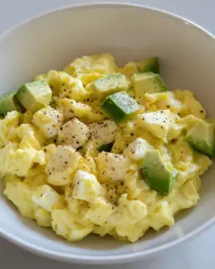 Scrambled Avocado Eggs