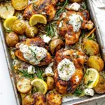 Sheet Pan Lemon Rosemary Dijon Chicken and Potatoes