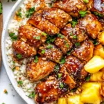 Sheet Pan Peanut Thai Chicken With Pineapple