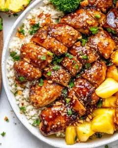 Sheet Pan Peanut Thai Chicken With Pineapple