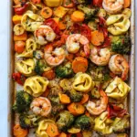 Sheet Pan Shrimp Tortellini Vegetables