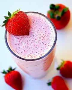 Skinny Mini Strawberry Milkshakes