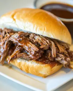 Slow Cooker Tri Tip Sandwiches