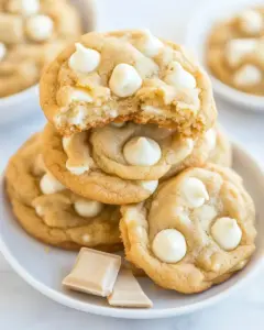 Soft and Chewy White Chocolate Cream Cheese Cookies