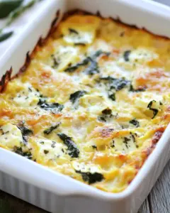 Spinach Artichoke Egg Casserole