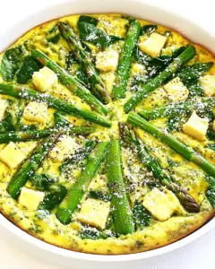 Spinach Asparagus Frittata