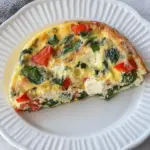 Spinach Bell Pepper Frittata