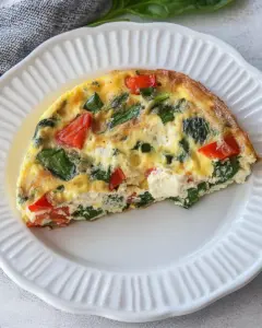 Spinach Bell Pepper Frittata