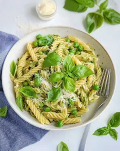 Spring Green Pasta with Vegan Basil Mint Pesto