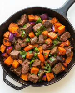 Steak and Sweet Potato Skillet