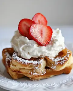 Strawberry Mascarpone Stuffed French Toast