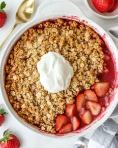Strawberry Rhubarb Crisp