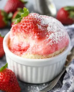Strawberry Soufflés