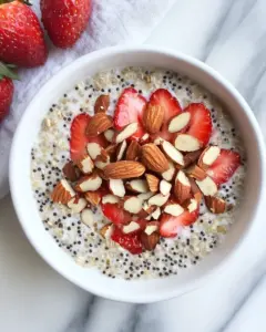 Strawberry Toasted Almonds Overnight Grains Recipe