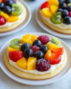 Sugar Cookie Fruit Pizzas