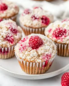 Sugar Crusted Raspberry Muffins